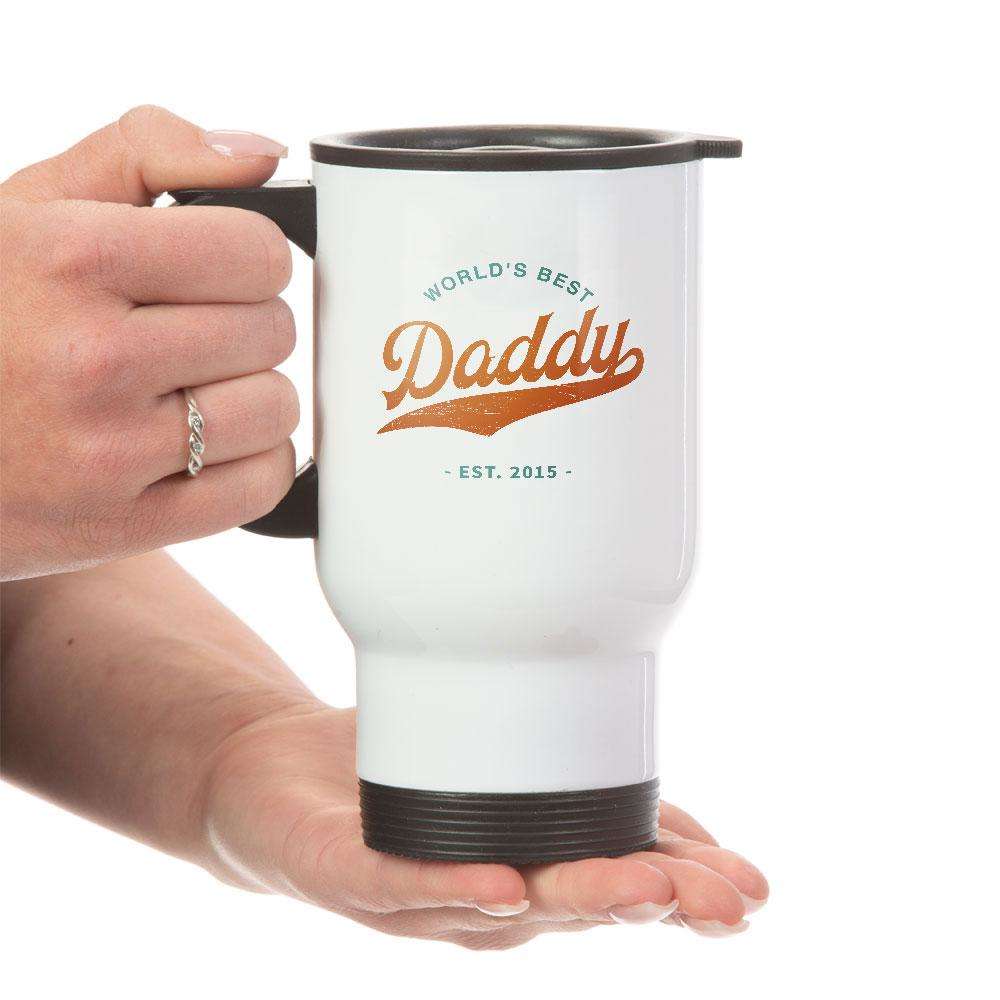 Designs by MyUtopia Shout Out:World's Best Daddy Personalized Travel Mug