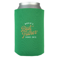 Load image into Gallery viewer, Designs by MyUtopia Shout Out:World&#39;s Best Father Since Personalized Can Wrap,Kelly,Can Wrap
