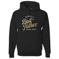 Load image into Gallery viewer, Designs by MyUtopia Shout Out:World&#39;s Best Father Since Personalized Hoodie,S / Black,Pullover Hoodie

