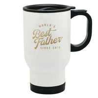 Load image into Gallery viewer, Designs by MyUtopia Shout Out:World&#39;s Best Father Since Personalized Travel Mug
