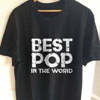 Load image into Gallery viewer, Designs by MyUtopia Shout Out:World&#39;s Best Pop Adult Unisex T-Shirt,S / Black,Adult Unisex T-Shirt
