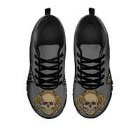 Load image into Gallery viewer, Designs by MyUtopia Shout Out:Worlds Best Tattooed Dad - Men&#39;s Running Shoes (D),Men&#39;s / Mens US5 (EU38) / Grey,Running Shoes
