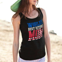 Load image into Gallery viewer, Designs by MyUtopia Shout Out:World&#39;s Best Veteran Mom Unisex Tank
