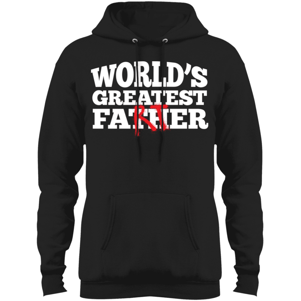 Designs by MyUtopia Shout Out:Worlds Greatest Father (Farter) Core Fleece Pullover Hoodie,Jet Black / S,Sweatshirts