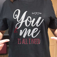 Load image into Gallery viewer, Designs by MyUtopia Shout Out:You and Me Is All I Need Adult Unisex T-Shirt
