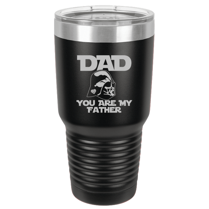 Designs by MyUtopia Shout Out:You Are My Father Polar Camel 30 oz Engraved Insulated Double Wall Steel Tumbler Travel Mug,Black,Polar Camel Tumbler