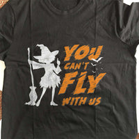 Load image into Gallery viewer, Designs by MyUtopia Shout Out:You Can&#39;t Fly With Us Adult Unisex Cotton Short Sleeve T-Shirt
