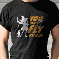 Load image into Gallery viewer, Designs by MyUtopia Shout Out:You Can&#39;t Fly With Us Adult Unisex Cotton Short Sleeve T-Shirt
