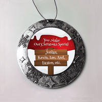 Load image into Gallery viewer, Designs by MyUtopia Shout Out:You Make Christmas Special Personalized Christmas Ornament,Christmas Round Ornament,Personalized Christmas Ornament
