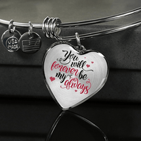 Load image into Gallery viewer, Designs by MyUtopia Shout Out:You Will Forever Be... Heart Bangle
