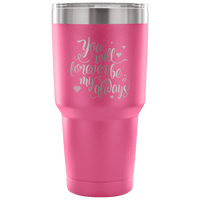 Load image into Gallery viewer, Designs by MyUtopia Shout Out:You Will Forever Be My Always Engraved Insulated Double Wall Steel Tumbler Travel Mug,30 Oz / Pink,Polar Camel Tumbler
