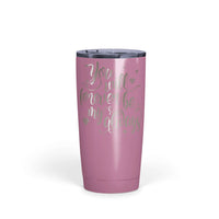 Load image into Gallery viewer, Designs by MyUtopia Shout Out:You Will Forever Be My Always Engraved Insulated Double Wall Steel Tumbler Travel Mug,20 Oz / Pink,Polar Camel Tumbler
