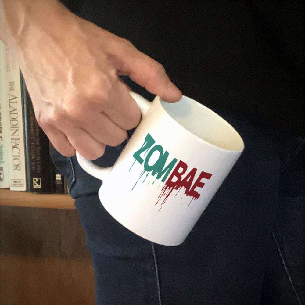 Designs by MyUtopia Shout Out:ZomBae White Ceramic Coffee Mug