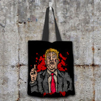 Load image into Gallery viewer, Designs by MyUtopia Shout Out:Zombie Trump Fabric Totebag Reusable Shopping Tote
